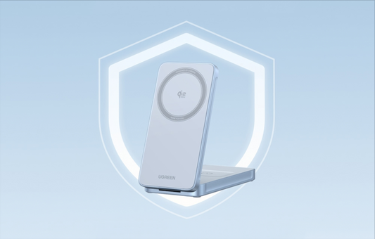 Trådlös nätadapter UGREEN MagFlow 2in1, 25W, Blå, Omslagen