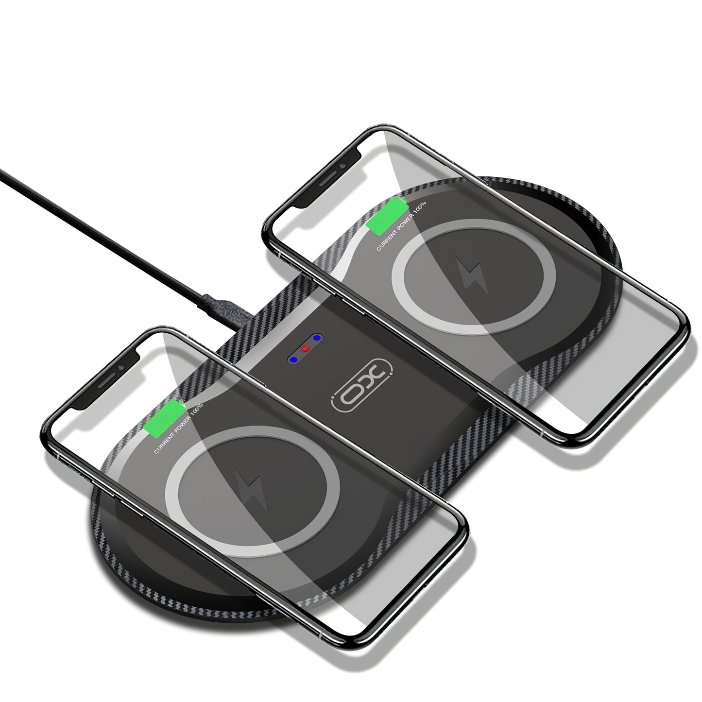 Trådlös nätverksladdare XO Design WX026, 20W, 1,1A, Svart