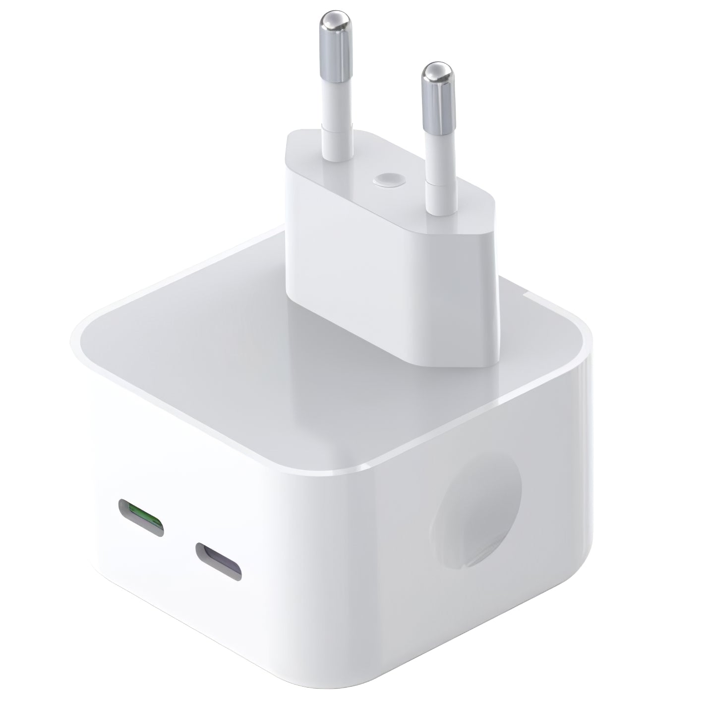 Nätverksladdare XO Design L102, 35W, 3A, 2 x USB-C, Vit