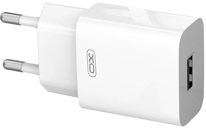Nätadapter XO Design L99, 12W, 2.4A, 1 x USB-A, Vit