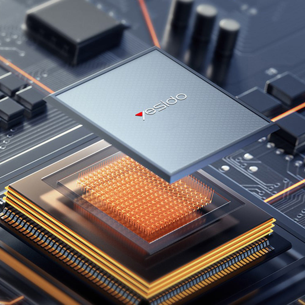 Nätverksladdare Yesido YC142, 100W, 5A, 1 x USB-A - 2 x USB-C, Svart