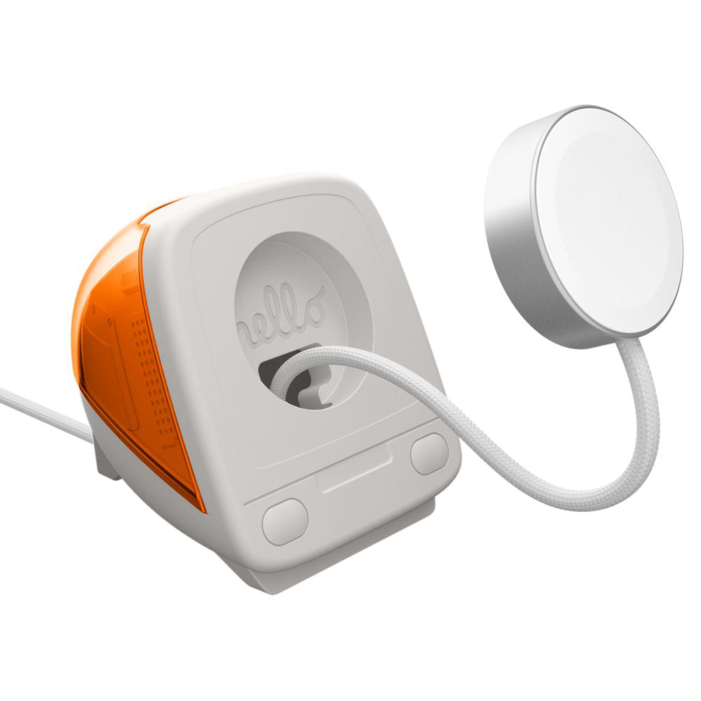 Spigen C1 Classic Stöd för Trådlös Laddare Apple Watch Series, Orange
