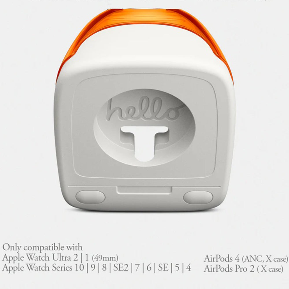 Spigen C1 Classic Stöd för Trådlös Laddare Apple Watch Series, Orange