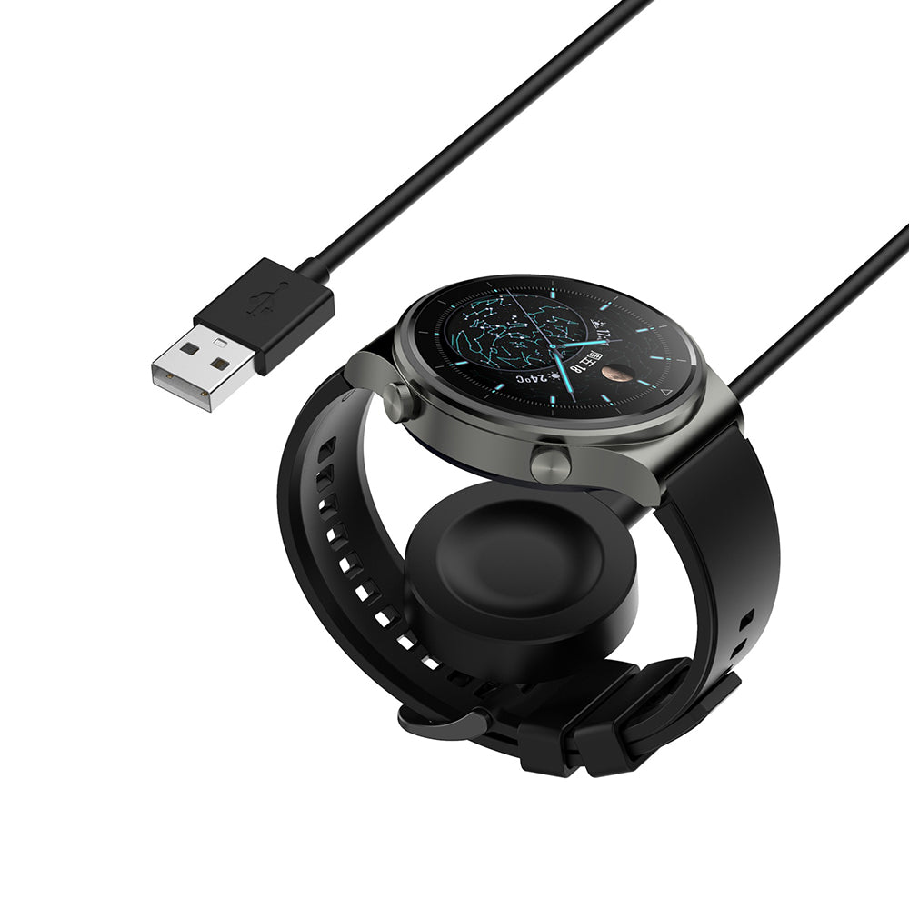 Trådlös laddare Techsuit THC1 för Honor Watch / Huawei Watch Series, USB-A, Svart
