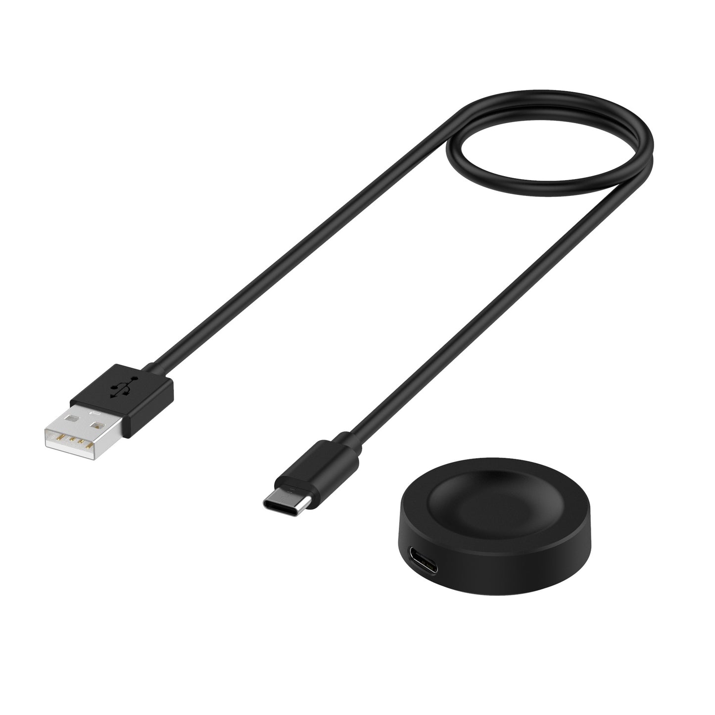 Trådlös laddare Techsuit THC2 för Honor Watch / Huawei Watch Series, USB-A, Svart