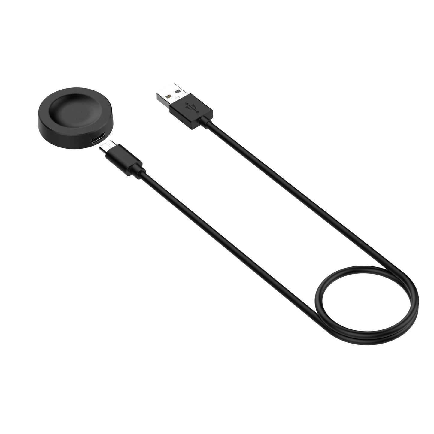 Trådlös laddare Techsuit THC2 för Honor Watch / Huawei Watch Series, USB-A, Svart
