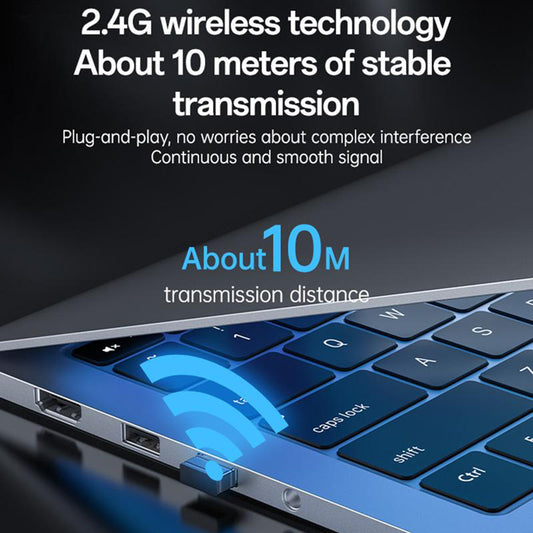 Trådlöst tangentbord och mus-set Yesido KB43, Svart