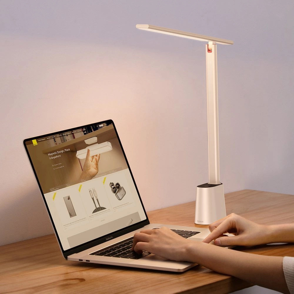 Baseus Smart Eye LED-skrivbordslampa, Vit DGZG-02