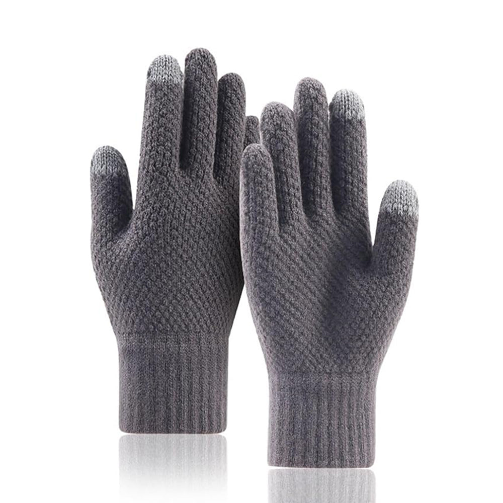 Vintertaktile handskar för män Techsuit ST0013, storlek 22 cm, grå
