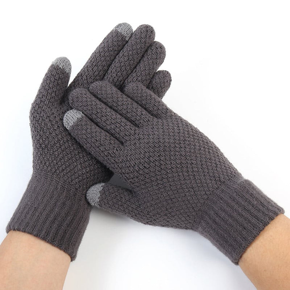 Vintertaktile handskar för män Techsuit ST0013, storlek 22 cm, grå