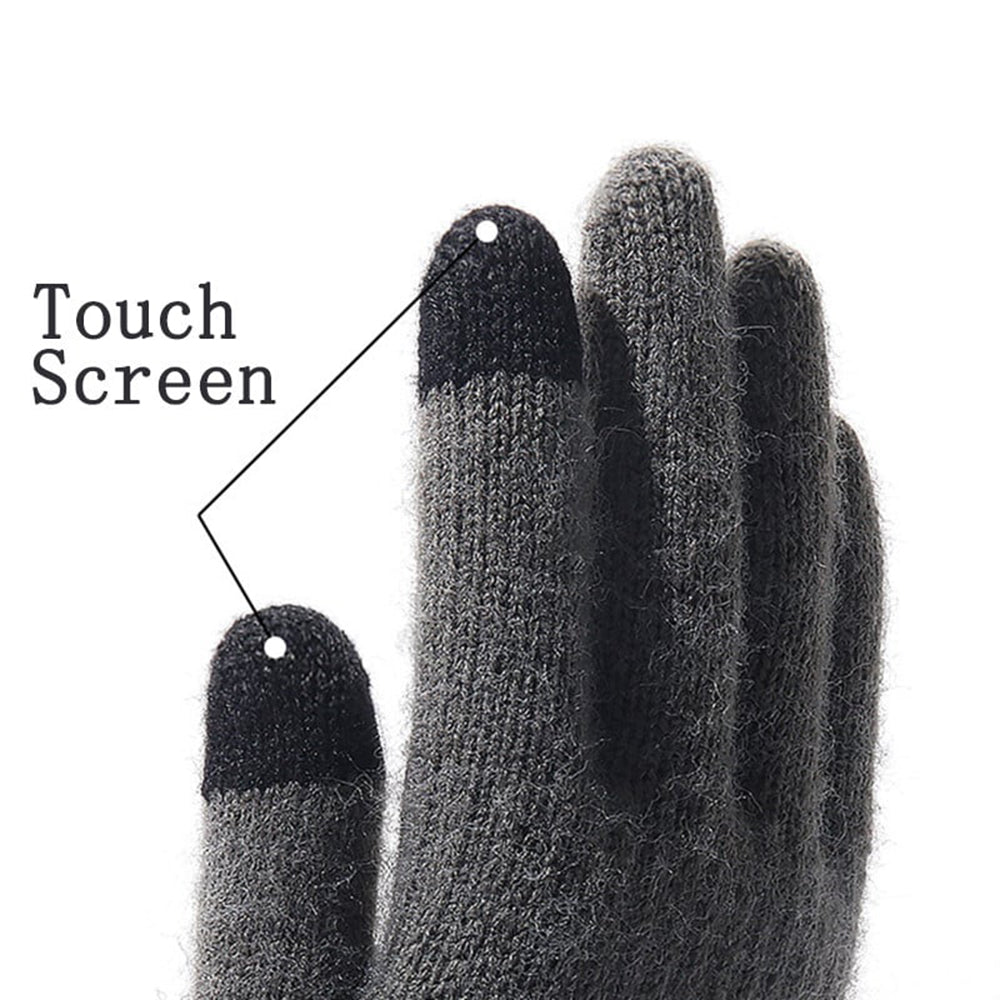 Vintertaktile handskar för män Techsuit ST0013, storlek 22 cm, grå