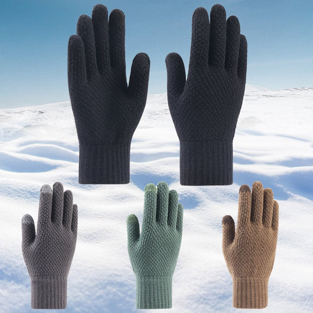Vintertaktile handskar för män Techsuit ST0013, storlek 22 cm, grå