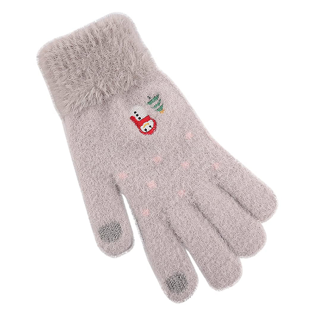 Vintervantar med pekfunktion för dam Techsuit ST0011, storlek 17 cm, grå