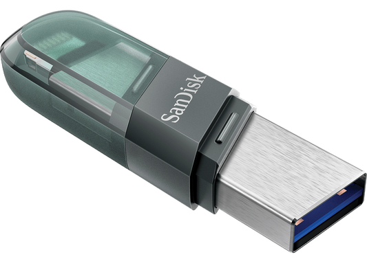 Externminne USB-A 3.1 / Lightning SanDisk iXpand Flip, 64Gb SDIX90N-064G-GN6NN