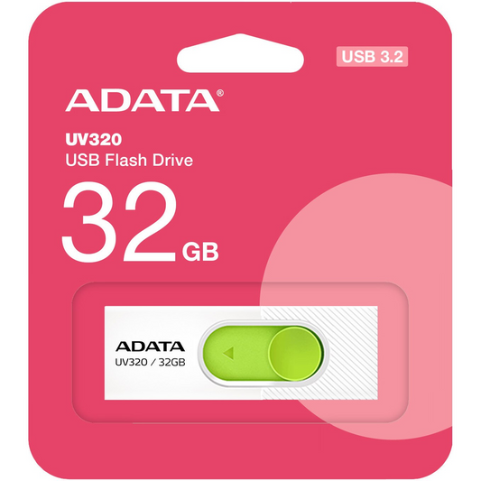 Externminne USB-A 3.2 Adata UV320, 32Gb AUV320-32G-RWHGN