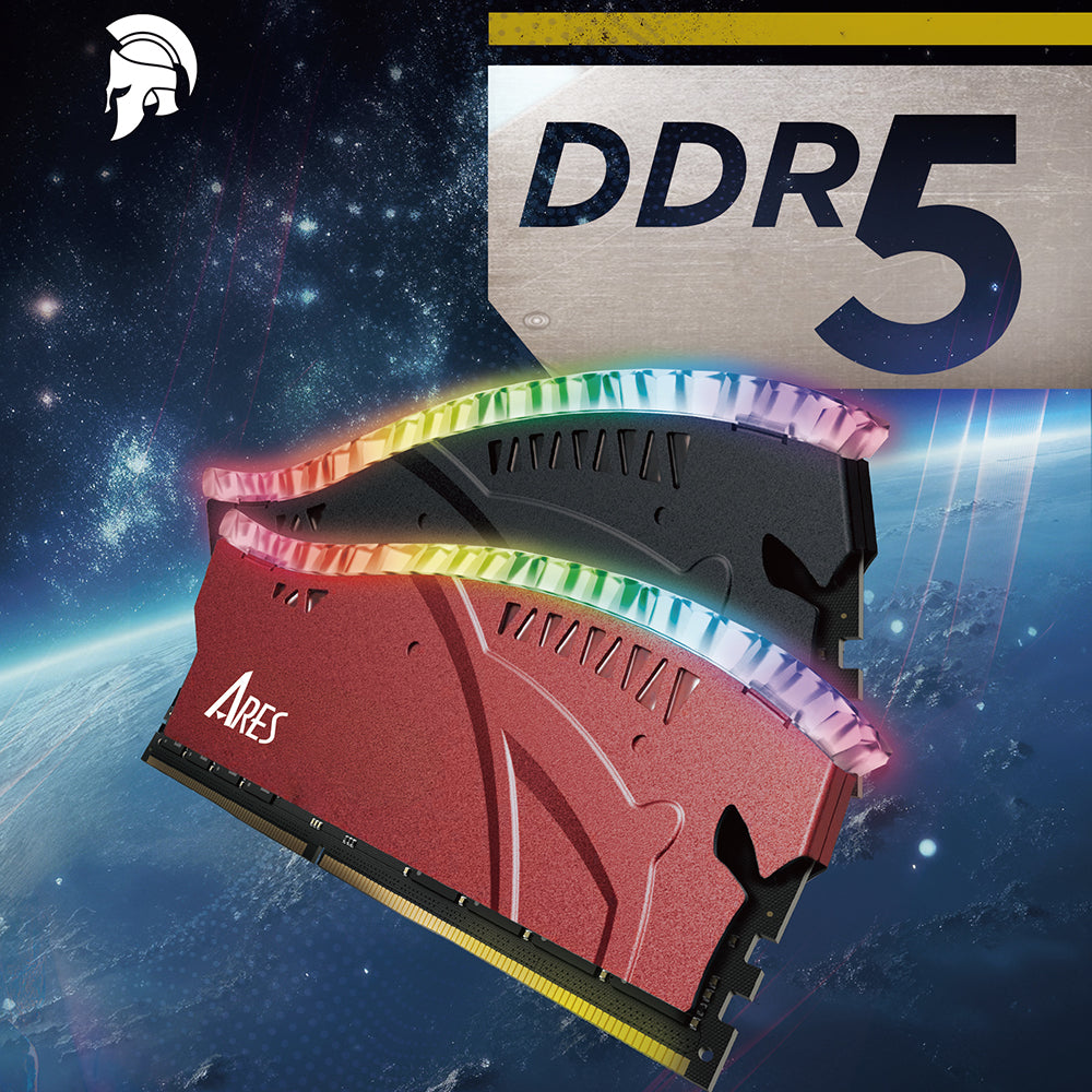 RAM-minne Dato Ares Armor Lite, DDR5, RGB, 16GB, 6000Mhz, Svart ARB16G5K60