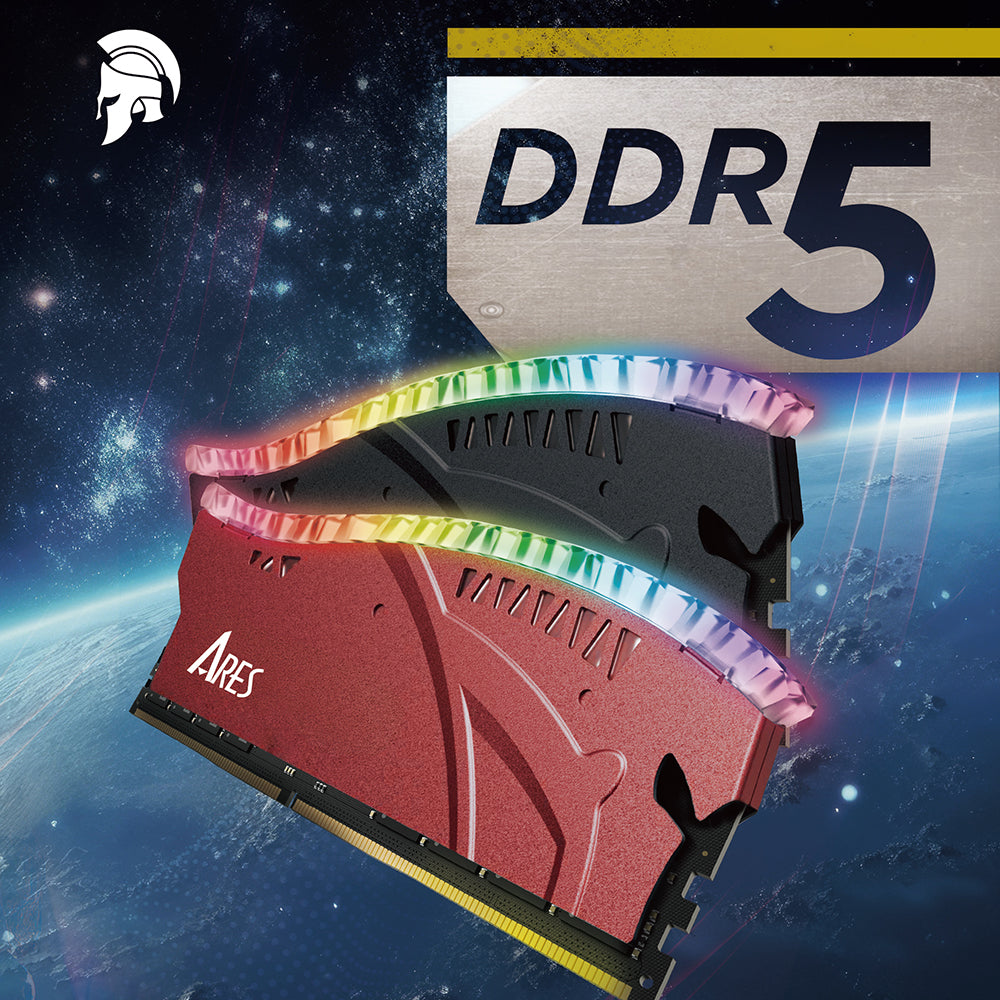 RAM-minne Dato Ares Armor Lite, DDR5, RGB, 16GB, 6000Mhz, Röd ARB16G5R60