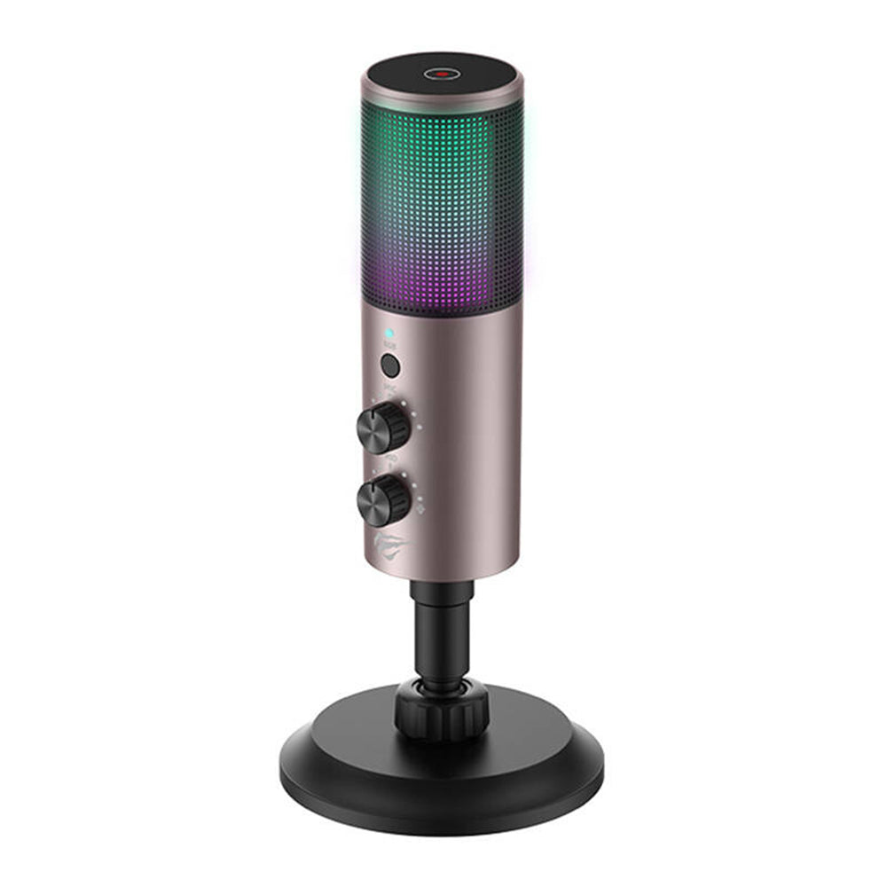 Gamingmikrofon HAVIT GK61, RGB, USB-C, Grå