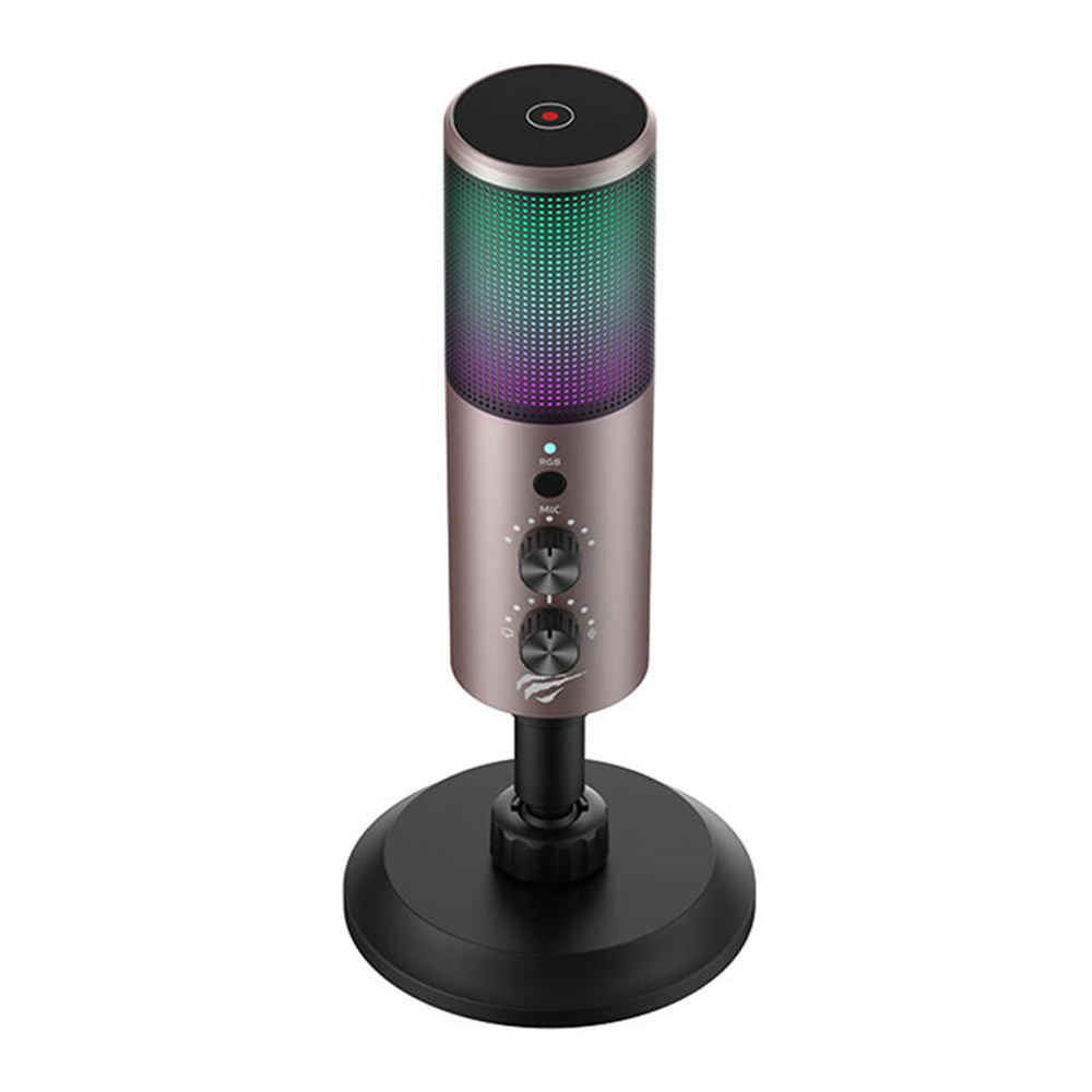 Gamingmikrofon HAVIT GK61, RGB, USB-C, Grå