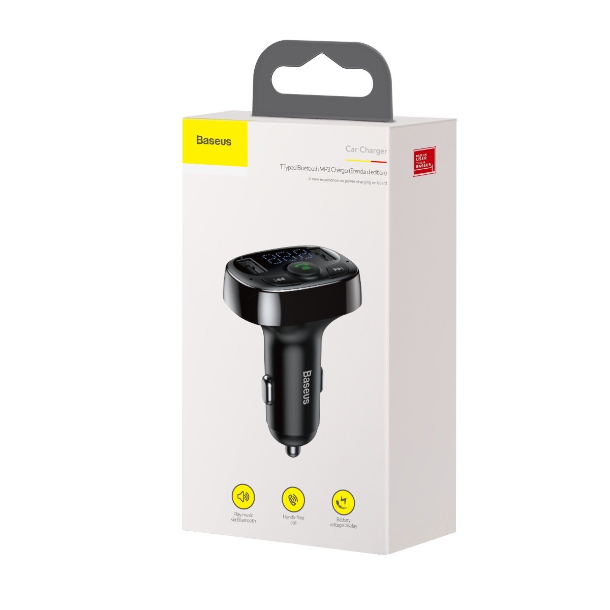 FM Bluetooth-modulator Baseus S-09A, 2 x USB-A - 1 x microSD CCMT000001