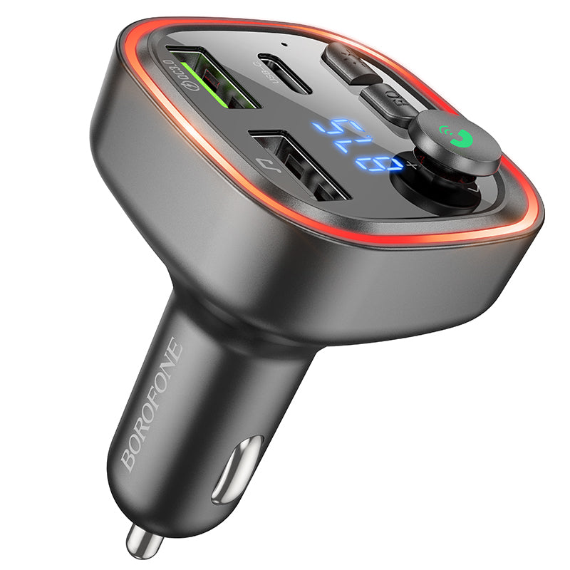 FM Bluetooth-modulator Borofone BC48, 2 x USB-A - 1 x USB-C - 1 x microSD