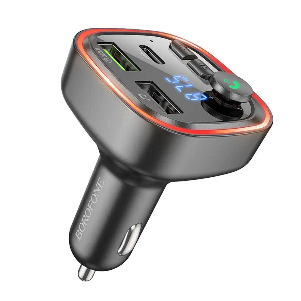 FM Bluetooth-modulator Borofone BC48, 2 x USB-A - 1 x USB-C - 1 x microSD