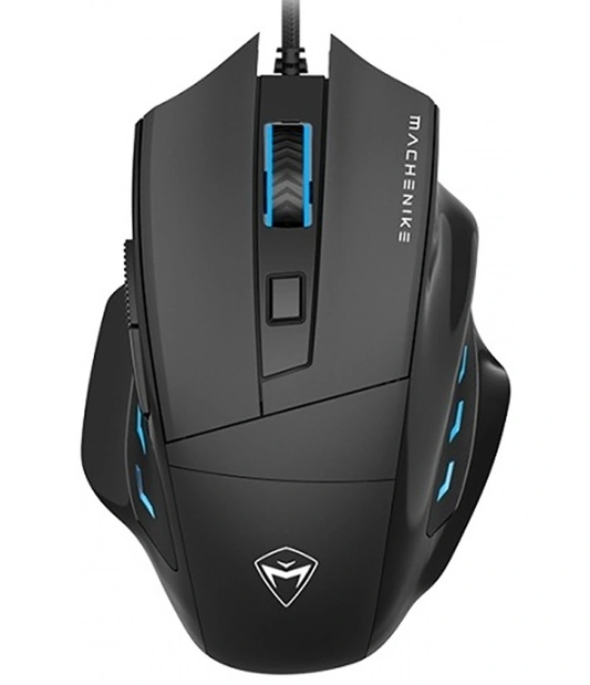 Gamingmus med sladd USB Machenike M3, RGB, 3200DPI, Svart
