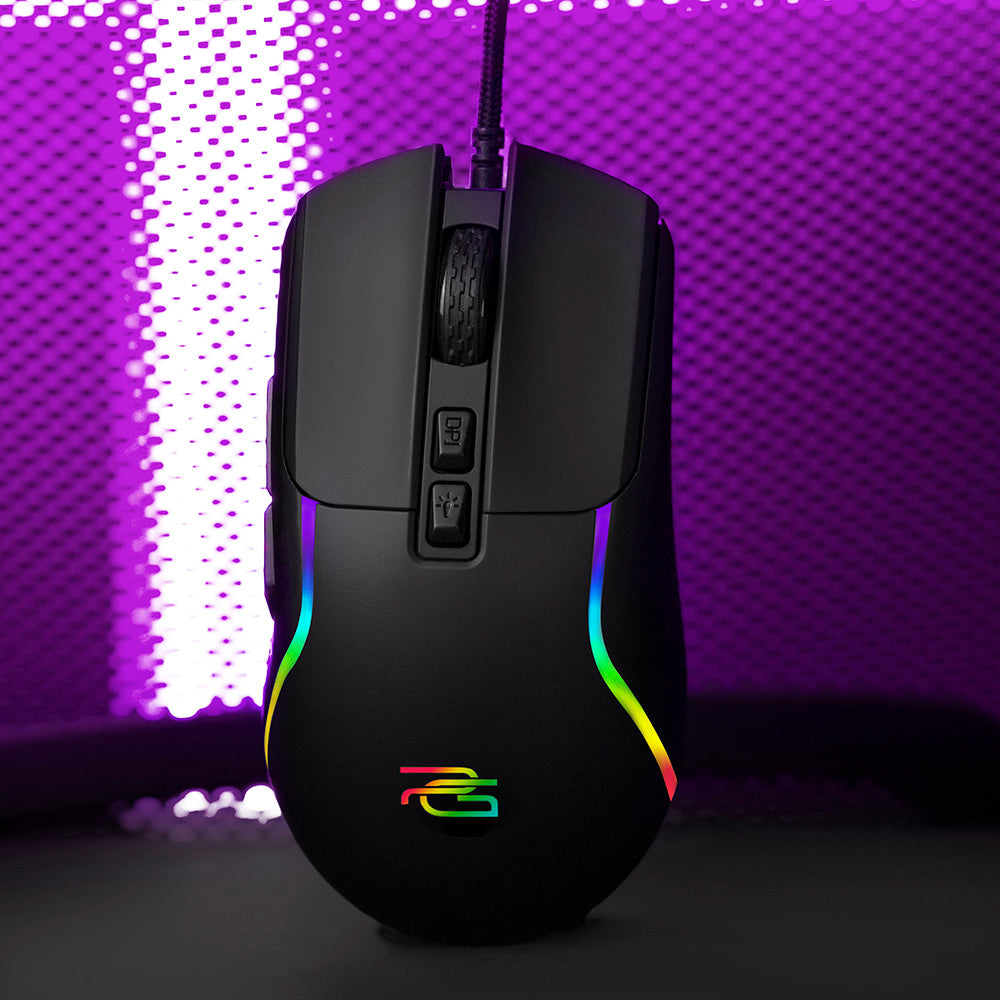 Gamingmus Proove Assembler med kabel, USB, RGB, 12400DPI, Svart CMAS00000101