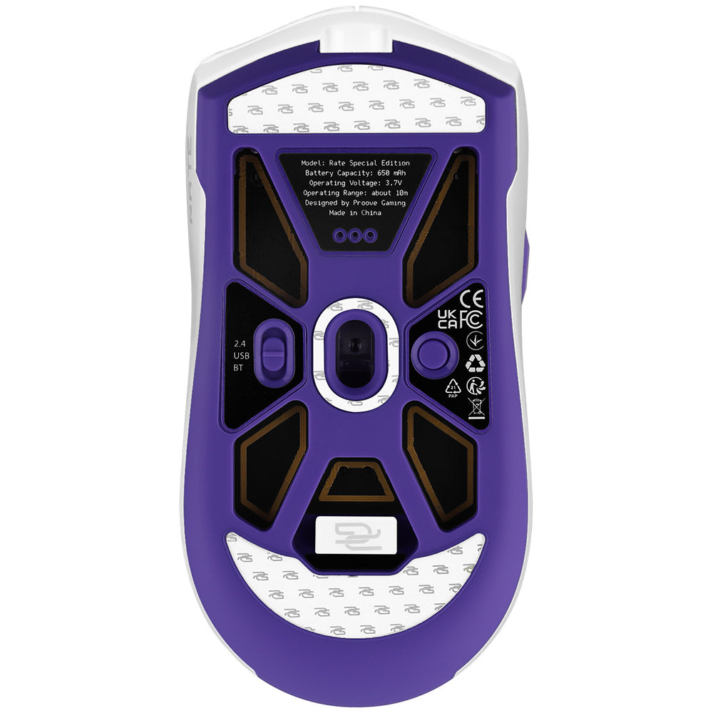 Trådlös Gamingmus Proove Rate Special Edition, 800DPI - 12000DPI, Vit CMRTWRS03002