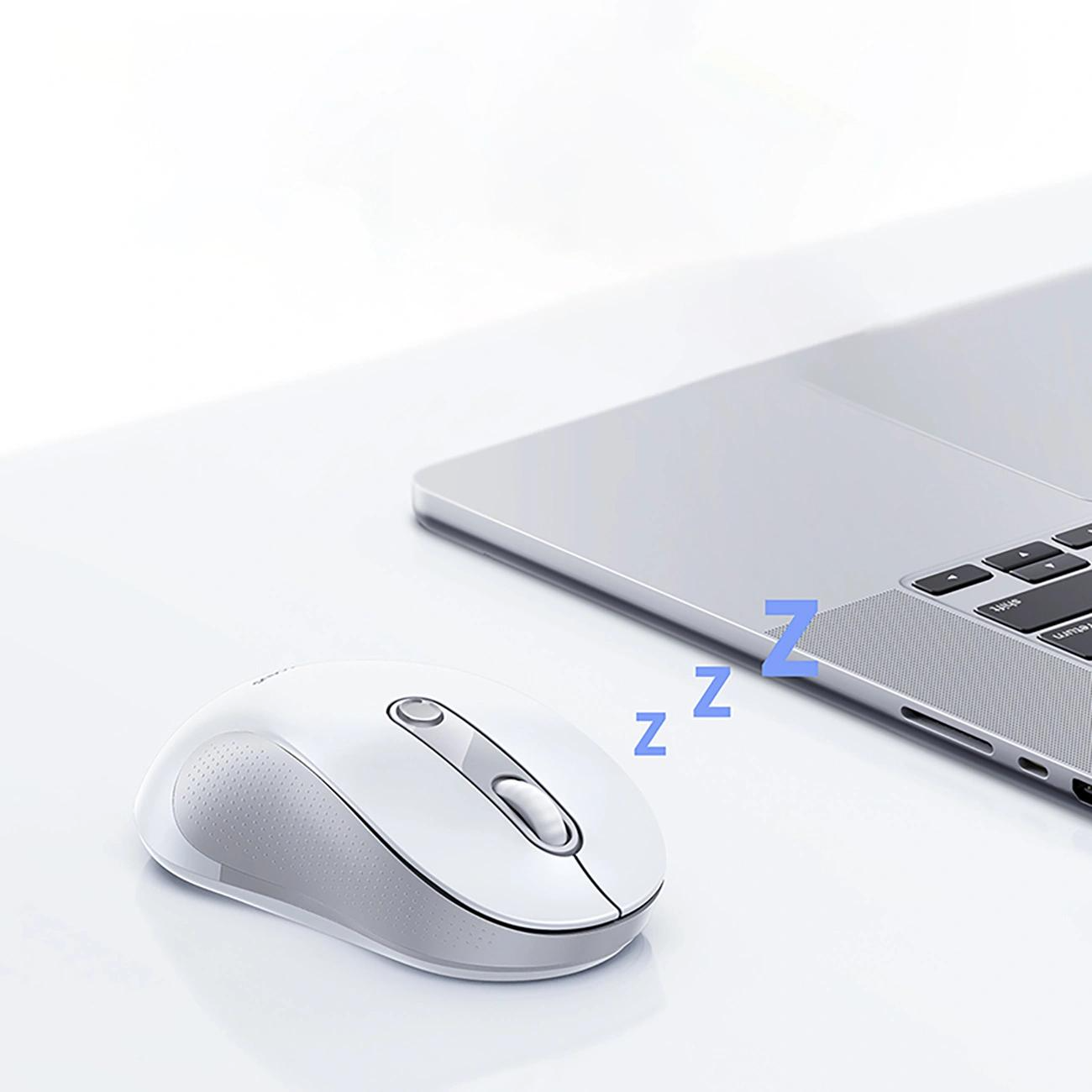 Trådlös mus Baseus F02, 1600DPI, Wi-Fi, Vit B0203302