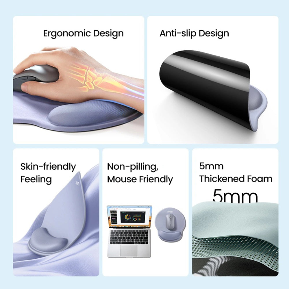 MousePad UGREEN LP668, 220mm x 245mm x 5mm, Grå