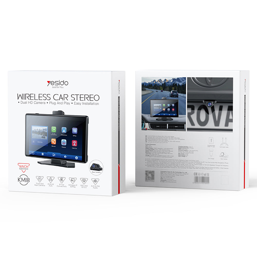 Bilnavigator Yesido KM18, Wi-Fi, 9 tum
