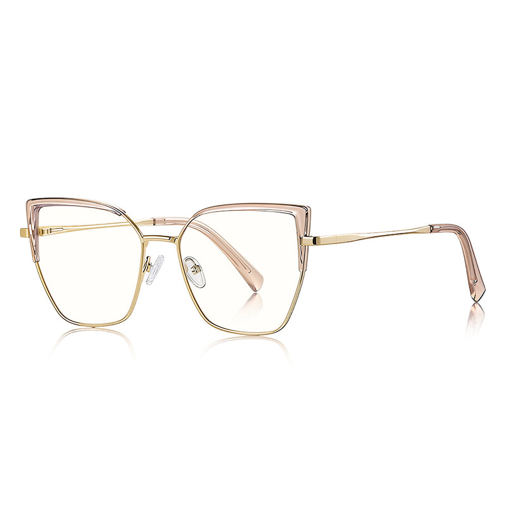 Datorglasögon Dam Techsuit 3156, Anti-Blått Ljus, Rosa Guld