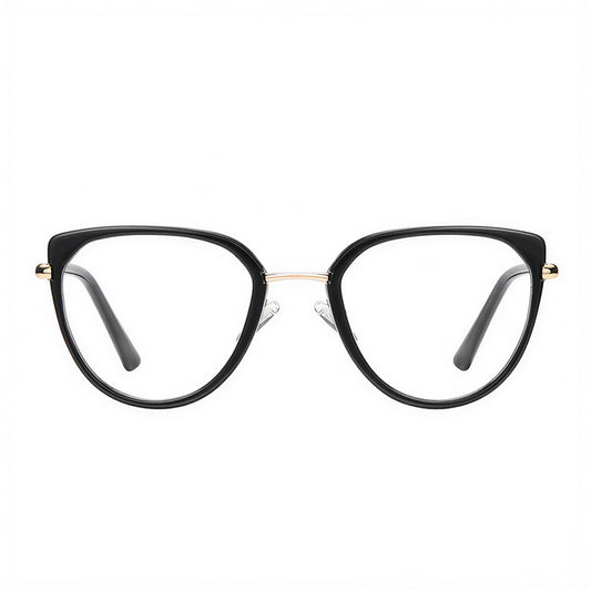 Datorglasögon för kvinnor Techsuit 82290, Anti-Blue Light, Svart Guld