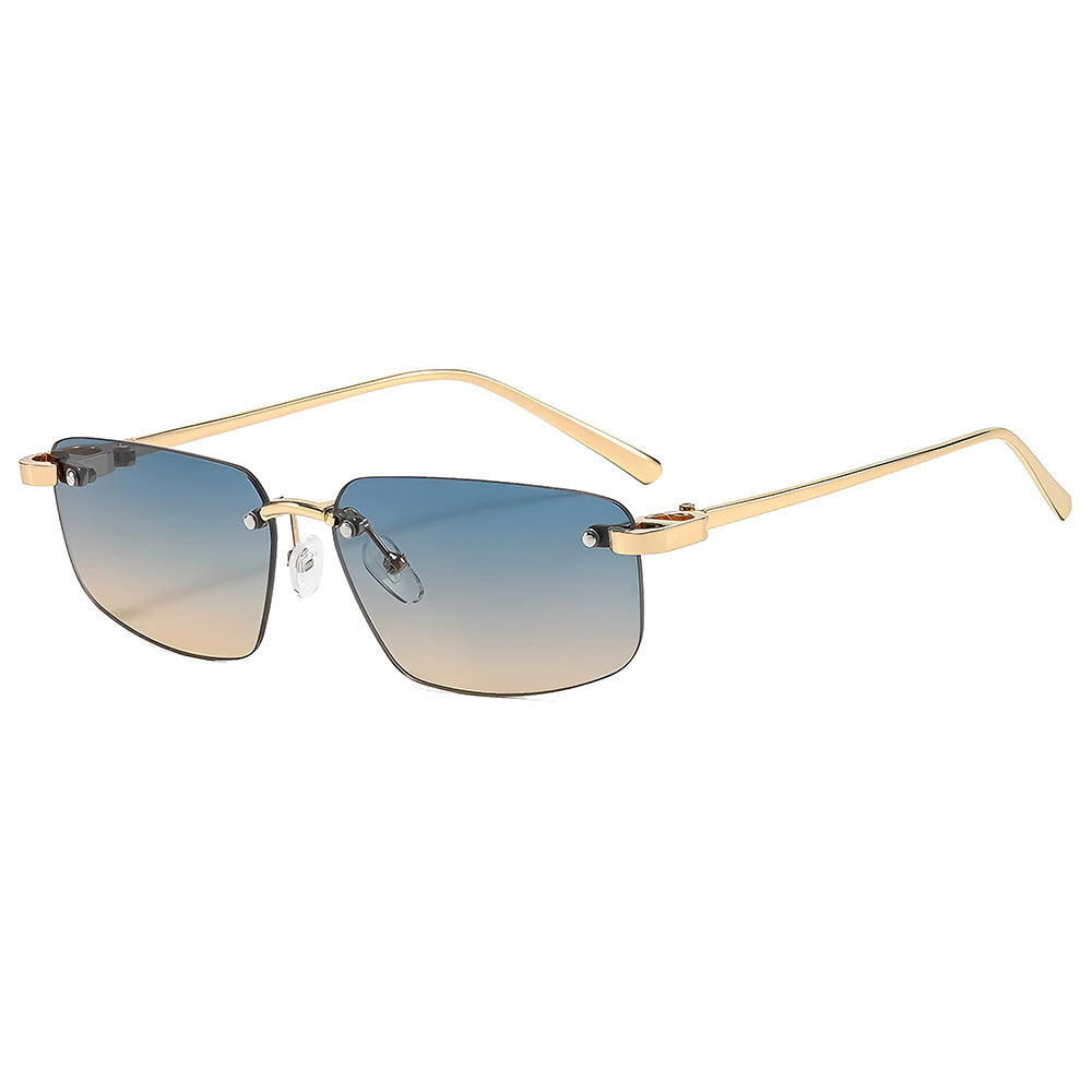 Unisex solglasögon Techsuit S098, Guld Blå Grön