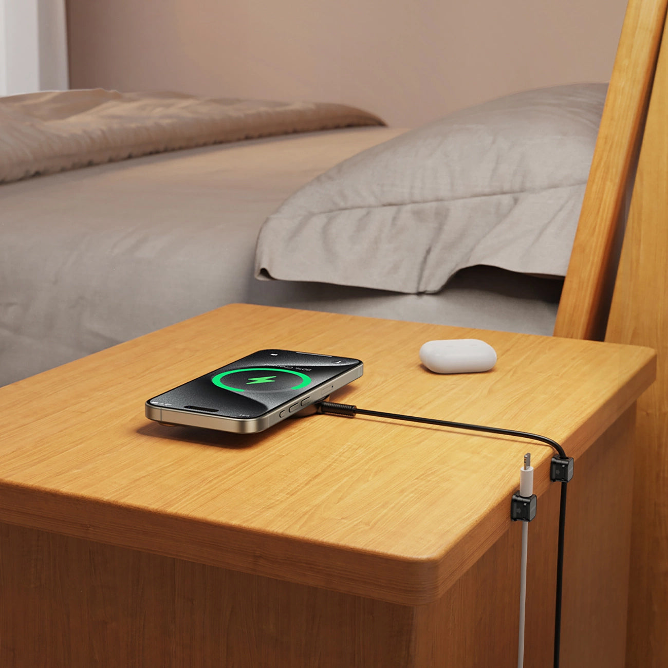 Kabelorganisatör Joyroom JR-ZS368, Set med 6 Stycken, Svart