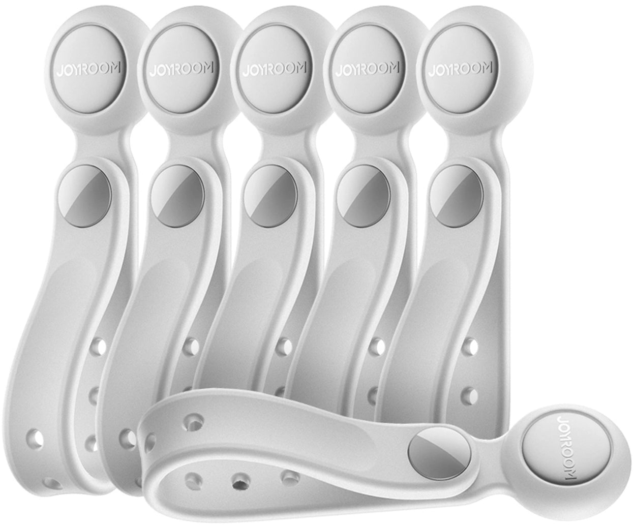 Kabelorganisatör Joyroom JR-ZS422, Magnetisk, Set om 6 Stycken, Vit