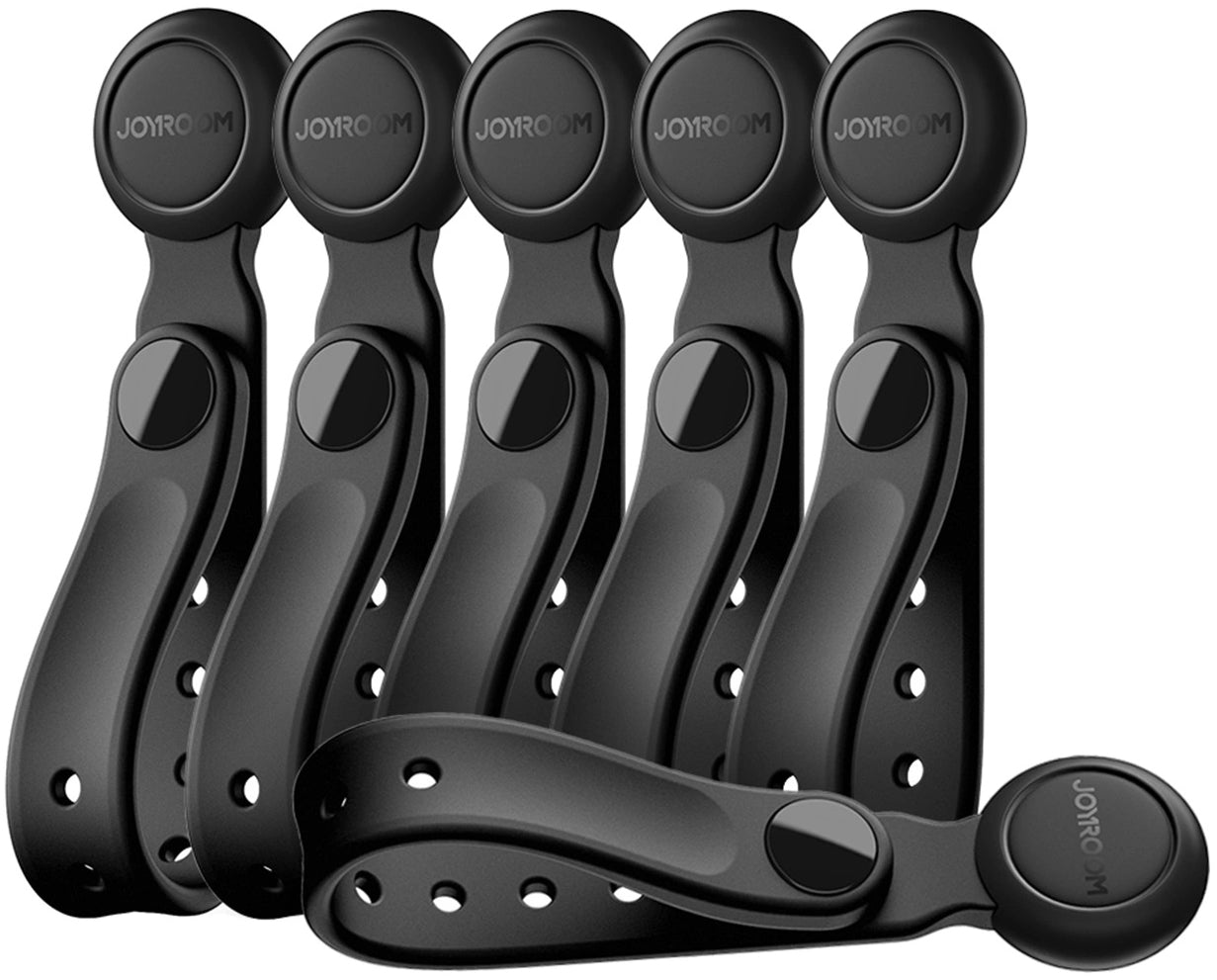 Kabelorganisatör Joyroom JR-ZS422, Magnetisk, Set om 6 Stycken, Svart