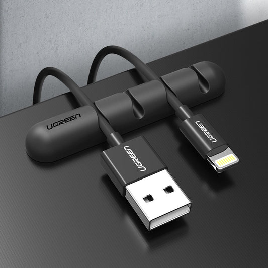 UGREEN Kabelorganisatör, Set med 2 stycken, Svart