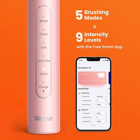 Elektrisk tandborste Bitvae S2 Smart, rosa