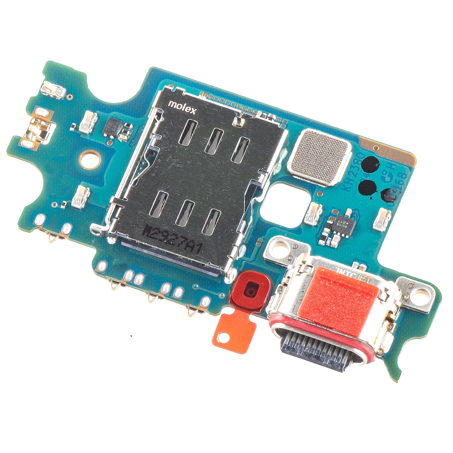 Kort med laddningsanslutning - mikrofon - SIM-läsarmodul Samsung Galaxy S22+ 5G S906, Service Pack GH96-14805A