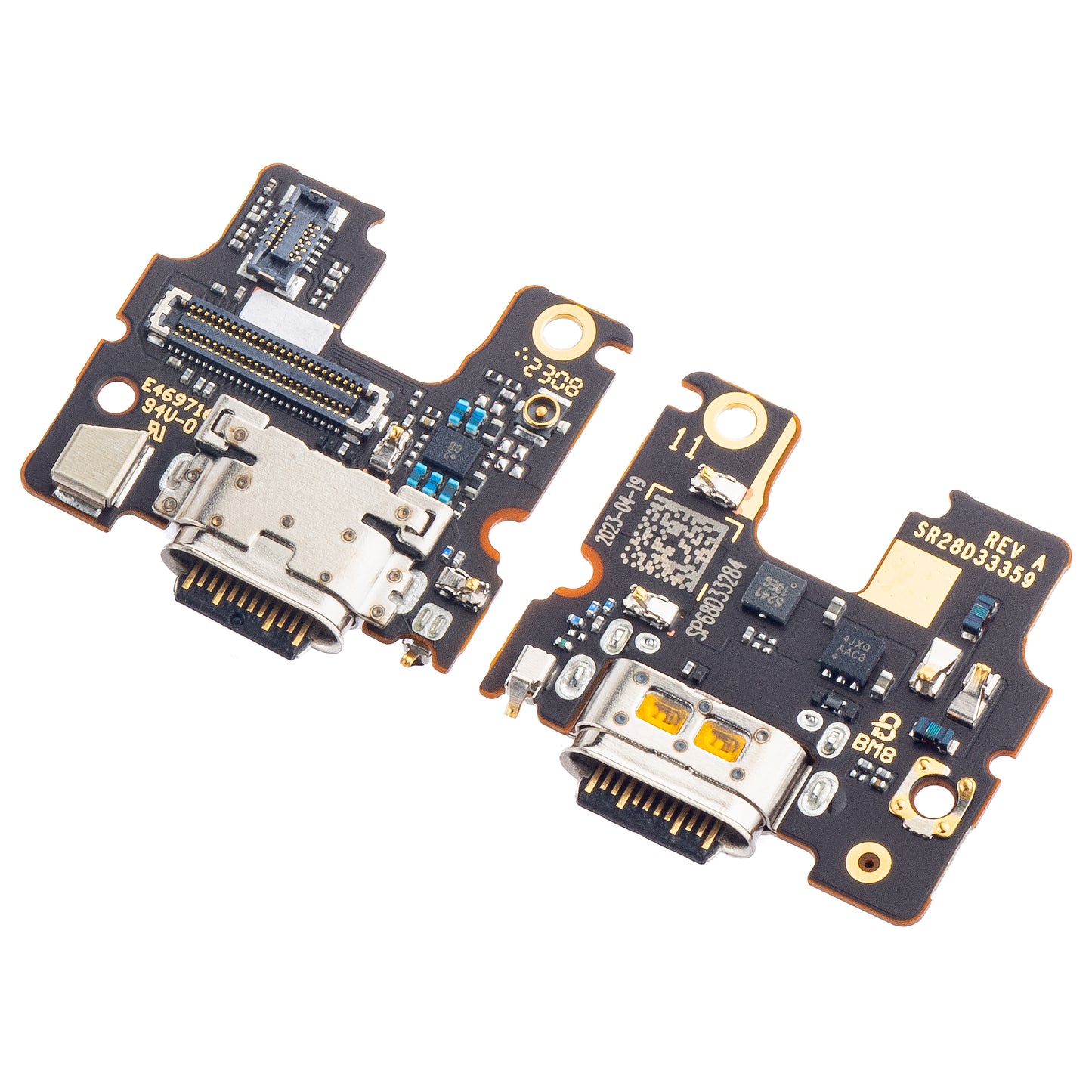 Laddningskontaktkort - Mikrofon Motorola Edge 30, Service Pack 5P68C20589