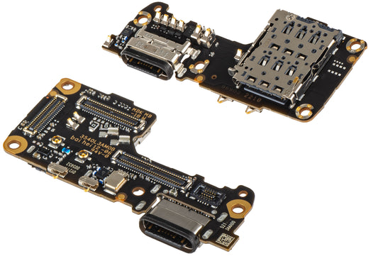 Kretskort med laddningskontakt - Mikrofon - SIM-kortläsarmodul Xiaomi 12S / 12X / 12, Service Pack 5600010L3A00