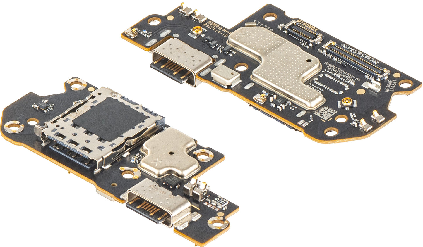 Kretskort med laddningskontakt - Mikrofon - SIM-läsarmodul Xiaomi Redmi Note 12 Pro+, Servicepaket 560002M16U00