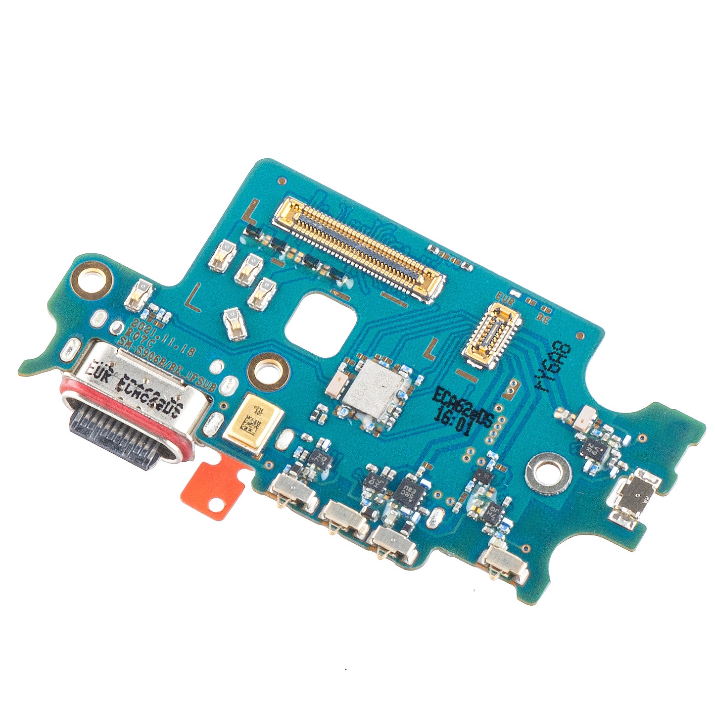 Kort med laddningsanslutning - mikrofon - SIM-läsarmodul Samsung Galaxy S22+ 5G S906, Service Pack GH96-14805A