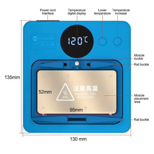PCB-plattan Sunshine SS-T12B för Apple iPhone / Android-serien