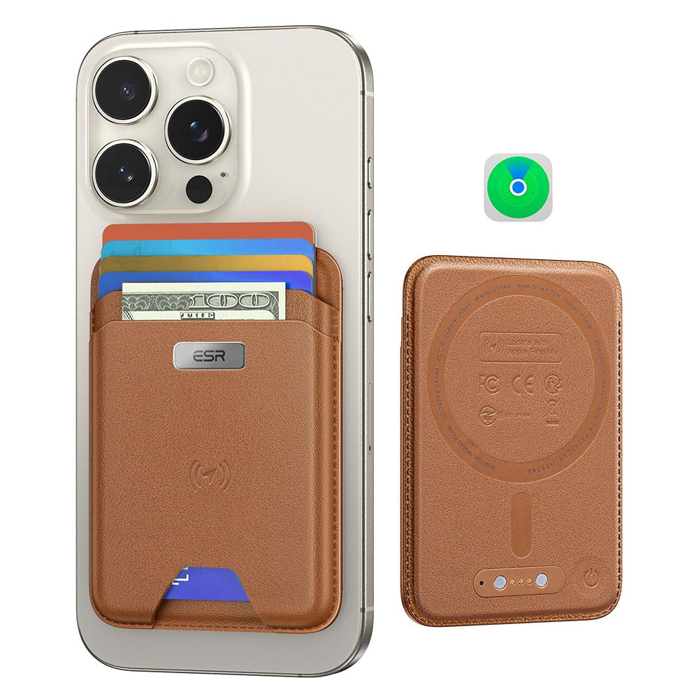 Magsafe plånbok, ESR, Classic Geo, Brun