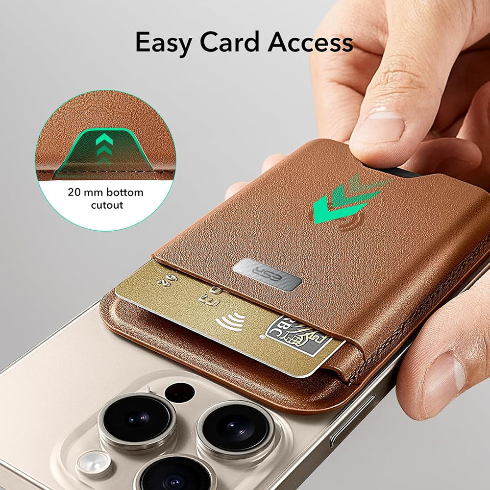 Magsafe plånbok, ESR, Classic Geo, Brun