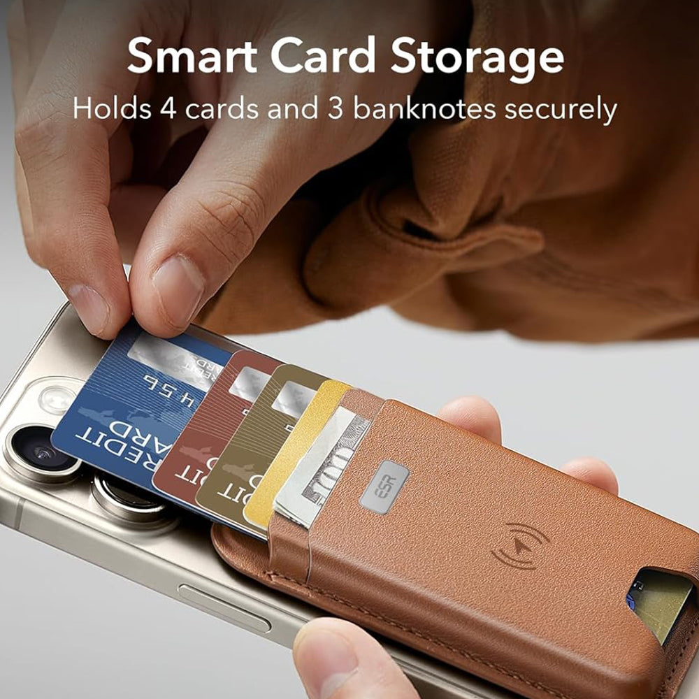 Magsafe plånbok, ESR, Classic Geo, Brun