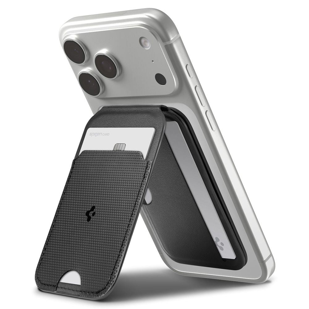 MagSafe-plånbok, Spigen, Slim Fold Tripod S314-2, Svart AFA10406